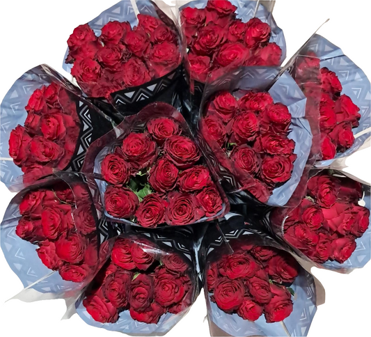 40 Madam Red Roses